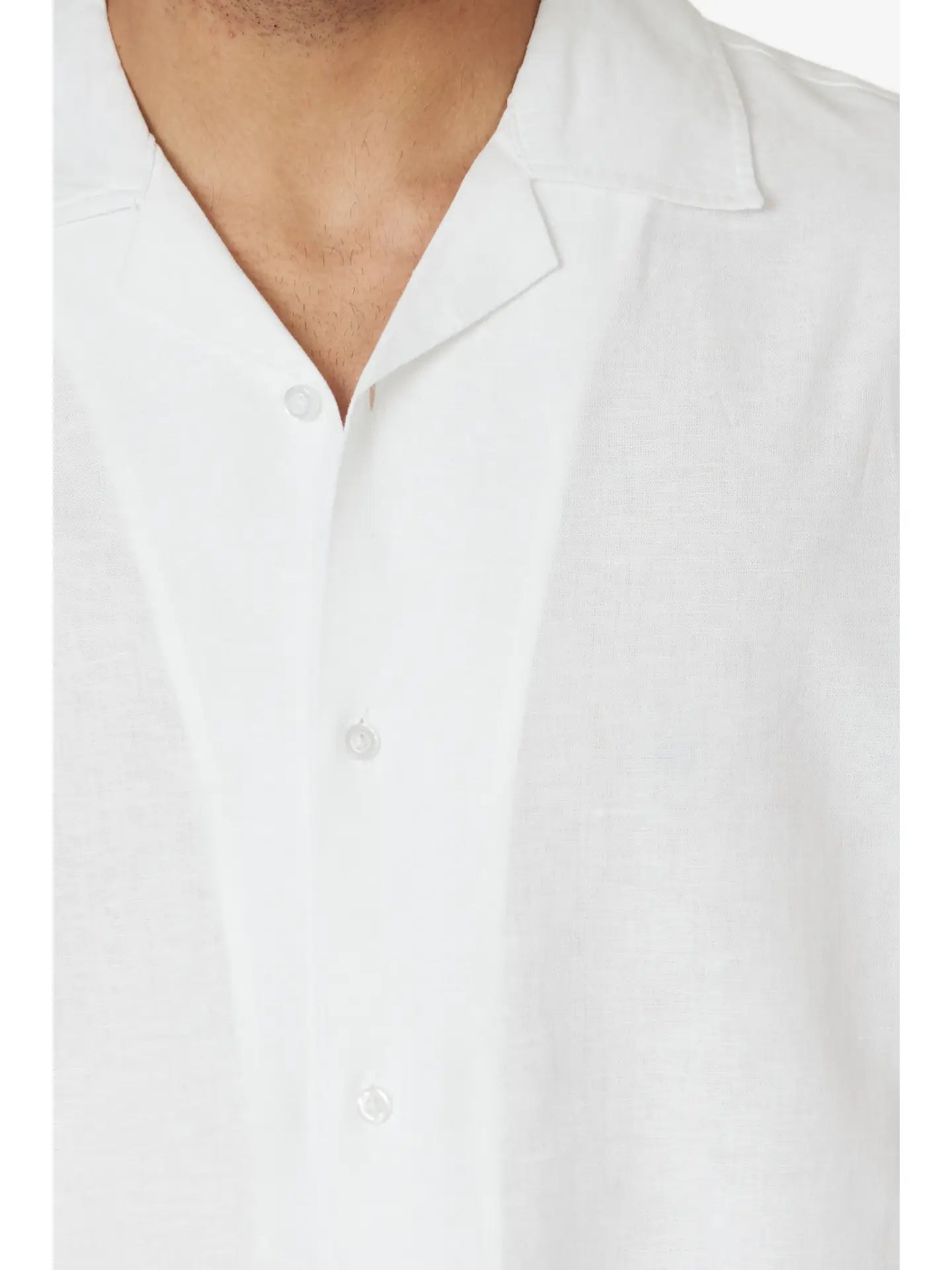 White Button Down Linen Shirt