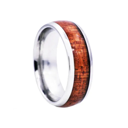 Genuine Wood Inlay Ring